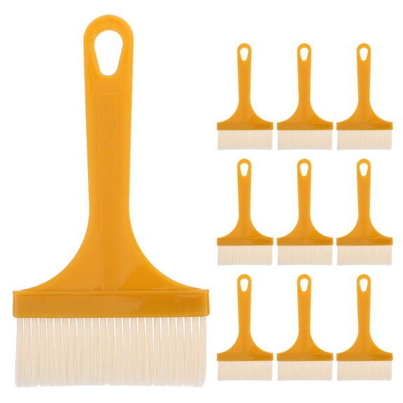 LOLIPPYY Set of 10 Plastic Pastry Basting Brushes for Cooking, Baking, Spreading Oil, Butter, and Sauces