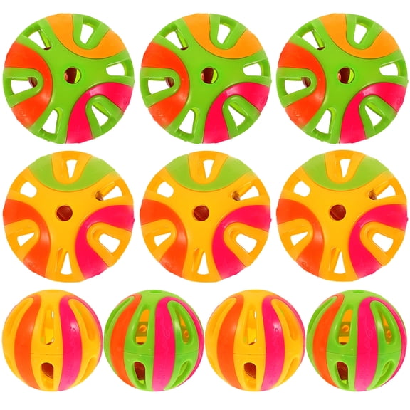 LOLIPPYY 10pcs Rolling Cat Toy Plastic Bright Colors Funny Design For Cat Toys And Mental Stimulation