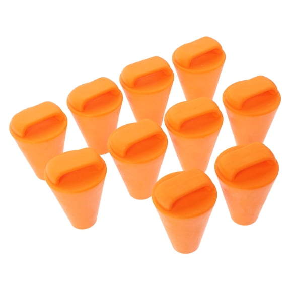 LOLIPPYY 10pcs Rubber Boat Scupper Stopper Plug Tpe Orange Waterproof Kit For Kayaking