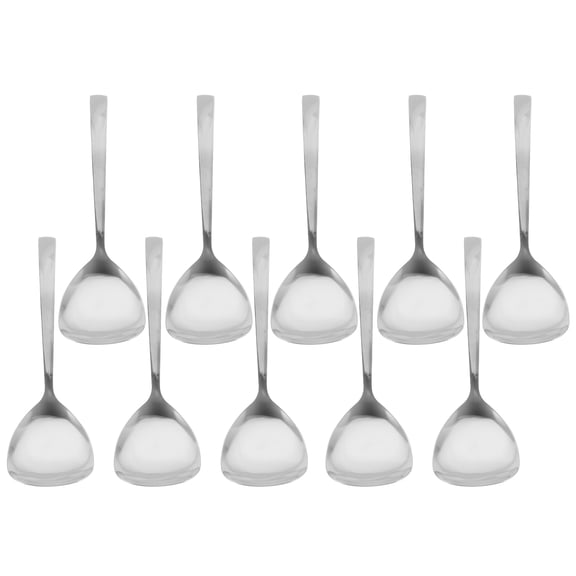 LOLIPPYY 10pcs Serving Spoon: Stainless Steel Restaurant Scoop Utensil - Metal Buffet Kitchen Tool - Canteen Kitchen Gadget Supplies