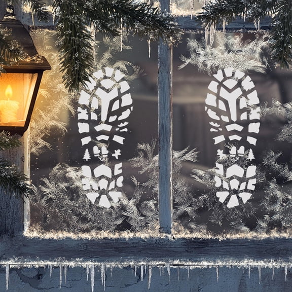 LOLIPPYY 10pcs Snowflake Stencils for Crafts Reusable Plastic White Drawing Tool for Artists