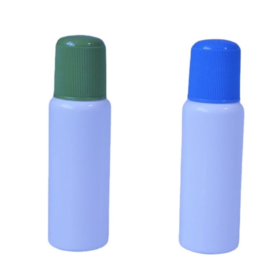 LOLIPPYY 10pcs Sponge Applicator Bottle: 65ml Refillable Sponge Head Liquid Applicator Bottle - Small Reusable Plastic Container For Essential Oils Lotions