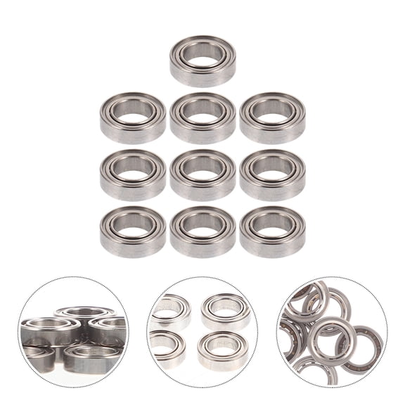 LOLIPPYY 10pcs Steel Car Bearings High Performance Parts for Remote Control Vehicle Replacement