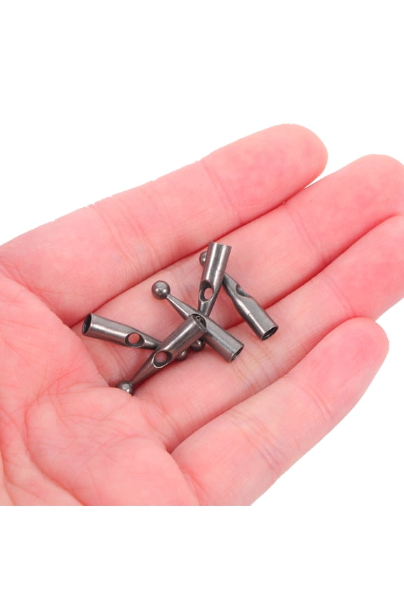 10-Pack Metal Umbrella Tips with Round Tail Design, Replacement Parts for General Use Umbrellas