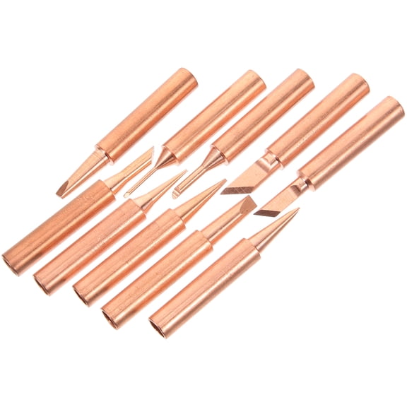 LOLIPPYY 10pcs Welding Tips Metal Copper Light Brown for Heat Conduction and Repair Jobs