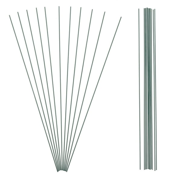 LOLIPPYY 11-Piece Artificial Flower Stems with Iron Wire and Green Plastic for Garden, Office, Home Decoration