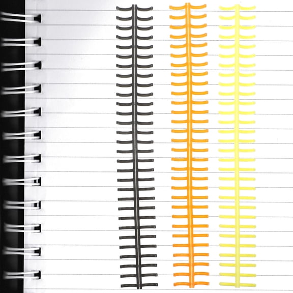 LOLIPPYY 11Pc Manual Open Plastic Binding Coils for Office Loose Leaf Filing and Notebooks