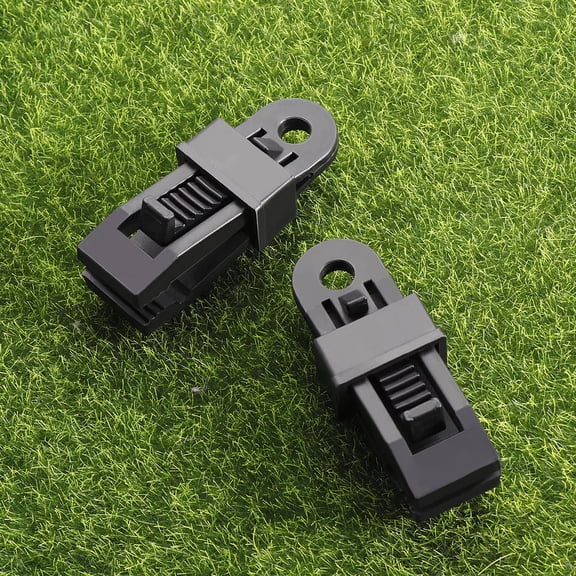 LOLIPPYY 12 Pcs Tent Clamping Clamps Black Wind Resistance for Outdoor Gear