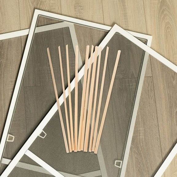 LOLIPPYY 12 Pcs Window Screen Molding Decor Wood for Photography Props Decorators