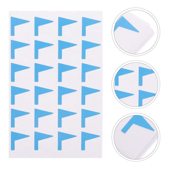 LOLIPPYY 12 Sheets of Self Adhesive Sticker Blue Paper Marking Storage Box Identification
