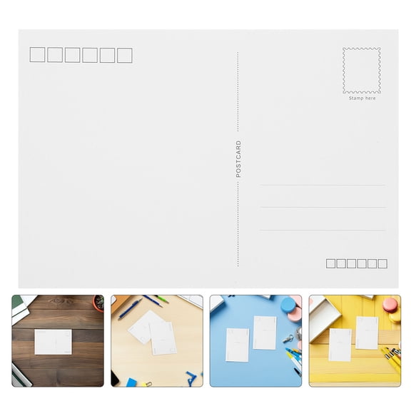LOLIPPYY 120Pcs Blank Postcards for Mailing White Cardstock Paper Perfect for Watercolor Painting and DIY Crafts