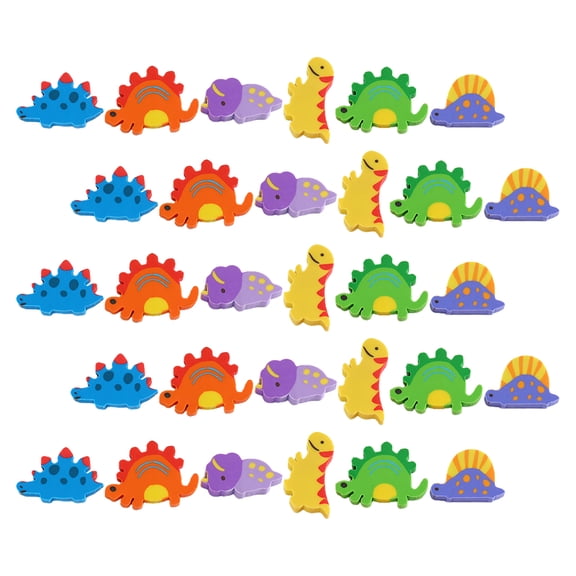 LOLIPPYY 120pcs Kindergarten Erasers Dinosaur Shape Purple Student Prizes Supplies