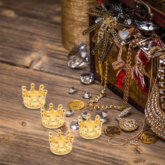 LOLIPPYY 120pcs Vintage Mini Crowns Zinc Alloy for Craft Projects Jewelry Making for DIY Enthusiasts