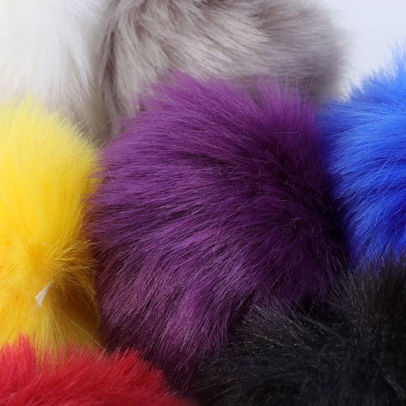 LOLIPPYY 12Pcs Assorted Color Fluffy Ball for Handmade Crafts Party Decorations and