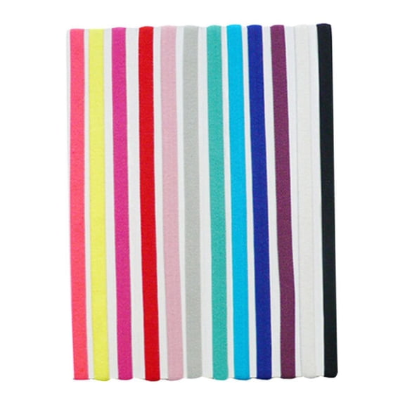 LOLIPPYY 12Pcs Assorted Color Hair Band Elastic Headwrap for Lifting Weights Yoga and Outdoor Activities
