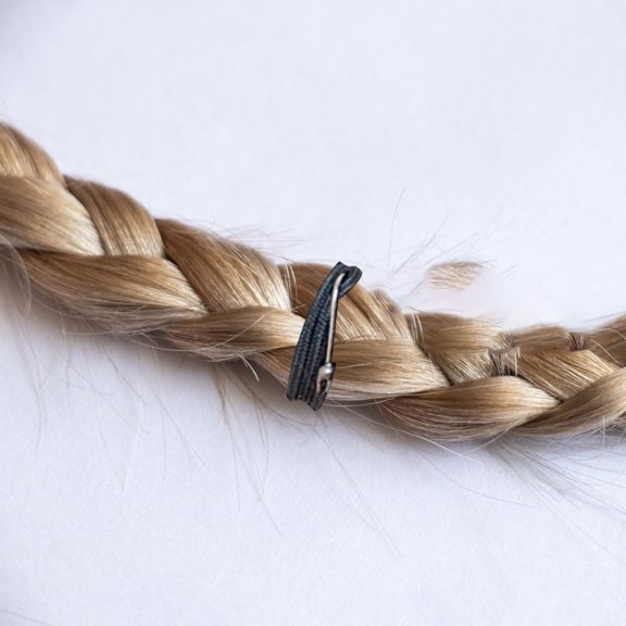 LOLIPPYY 12Pcs Black Ponytail Holder Hooks with Elastic Bands for No Pull Hair Styling