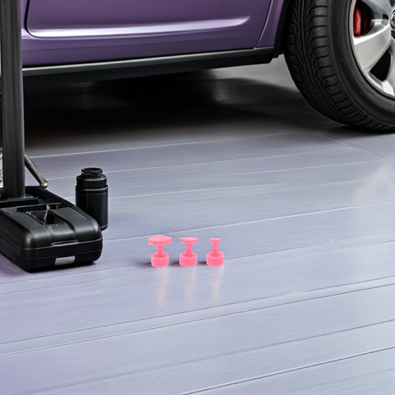 LOLIPPYY 12Pcs Car Dent Puller Suction Cups for Auto Body Dent Fixer Pads in Pink Durable Design