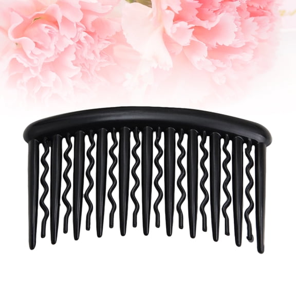 LOLIPPYY 12Pcs Classic Black Plastic Hair Comb Pin Side Hairclip for Elegant Daily Hairstyle