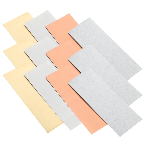 LOLIPPYY 12Pcs Copper Zinc Brass and Iron Sheets Laboratory Supplies for Primary Cell Experimentation