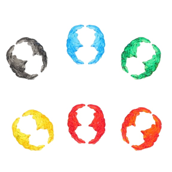 LOLIPPYY 12Pcs Creative Flame Effect Props for Action Figure Display and Model Craft Supplies Assorted Colors