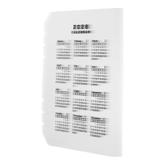 LOLIPPYY 12-Pack Transparent Frosted PP Binder Dividers Detachable for Planner and Office Organization