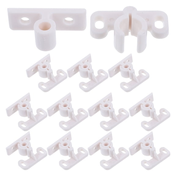 LOLIPPYY 12Pcs Door Ball Catch White Plastic Replacement for Cabinet and Furniture Doors