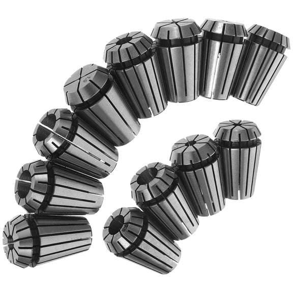 LOLIPPYY 12Pcs Er20 Spring Collets Silver For Milling Lathe Tool Clamping Accessory