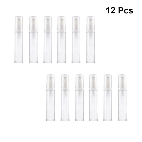 LOLIPPYY Set of 12 Transparent Fine Mist Spray Bottles, Leak-Proof Press Pump for Travel and Camping Use