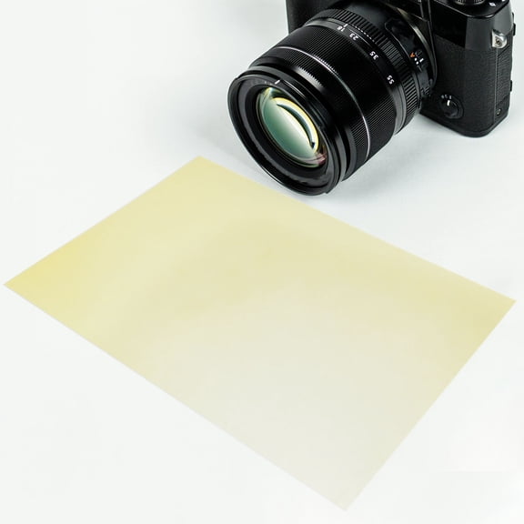 LOLIPPYY 12Pcs Flexible Yellow Gel Sheets PVC Colored Lighting Filters for Photography and Film