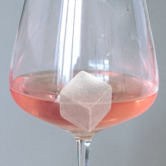 LOLIPPYY 12Pcs Freezer Stones Grey Marble Reusable Drink Stones For Adults Drinking Beverages