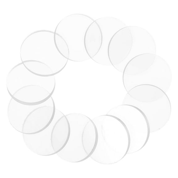 LOLIPPYY 12Pcs Glass Table Top Bumper Pads Clear Silicone Disc Protectors Non Slip Surface