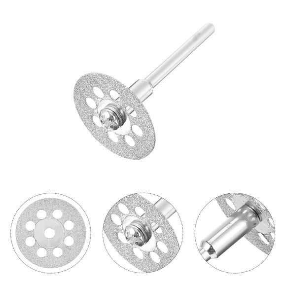 LOLIPPYY 12Pcs Grinder Wheel Cutting Wheels Silver for Rotating Tools 0.87*0.87in