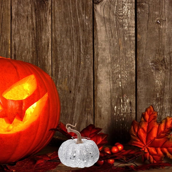 LOLIPPYY 12Pcs Harvest Shining Pumpkins Artificial Foam for Fall Tabletop Home Decor