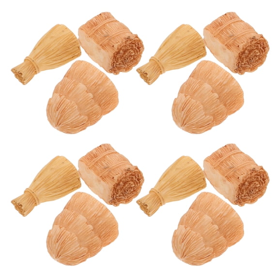 LOLIPPYY 12Pcs Hay Decorations for Party Realistic Beige Plastic Hay Bales for Office Car and Garden Display