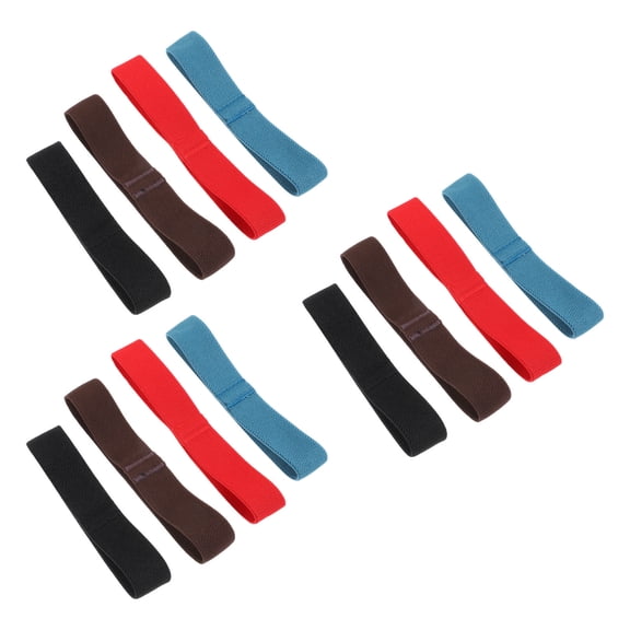 LOLIPPYY 12Pcs High Grade Nylon Bento Box Strap Bands Assorted Colors for Fixing Containers