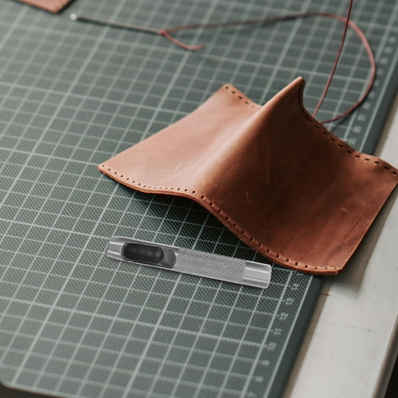 LOLIPPYY 12-Piece Hollow Hole Punch Set for Accurate Crafting on Belts, Bags, and More