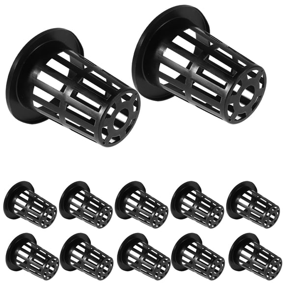 LOLIPPYY 12Pcs Hydroponics Planter Pot Black Mesh Slotted Cup For Experienced Gardeners