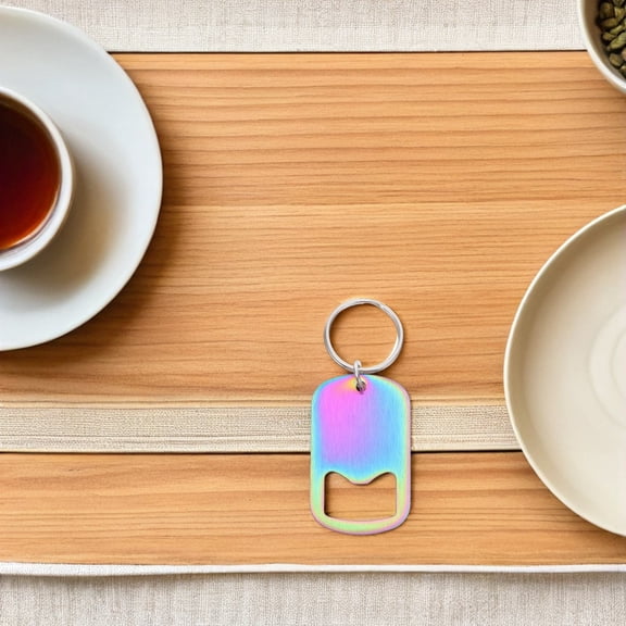 LOLIPPYY 12Pcs Manual Beverage Bottle Opener Keyring Compact Stainless Steel Tool for Kitchen and Outdoor Use