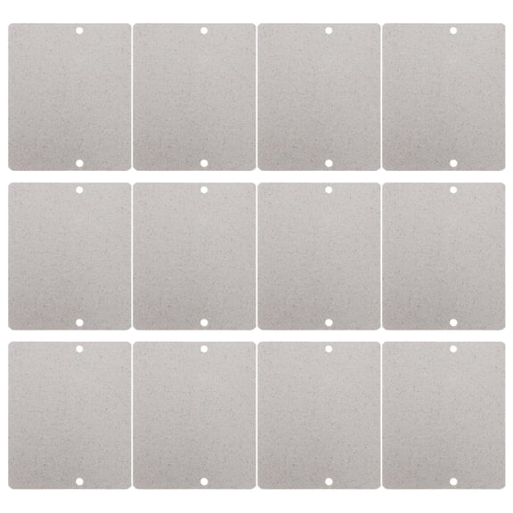 LOLIPPYY 12Pcs Microwave Oven Mica Sheet Flame Retardant Heat Insulation Pad Replacement for Kitchen