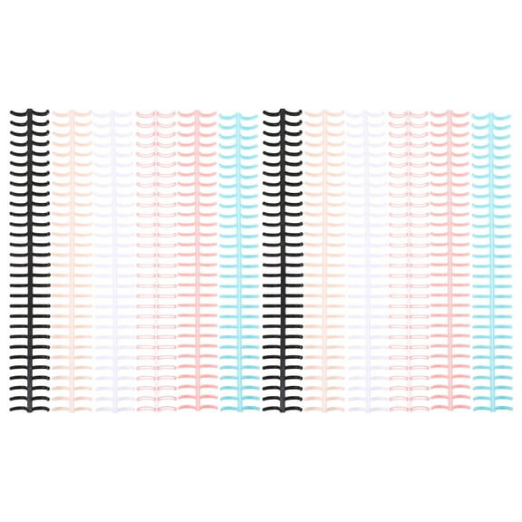 LOLIPPYY 12Pcs Notebook Binding Spines Assorted Color Segmented Coils for Loose Leaf Binders