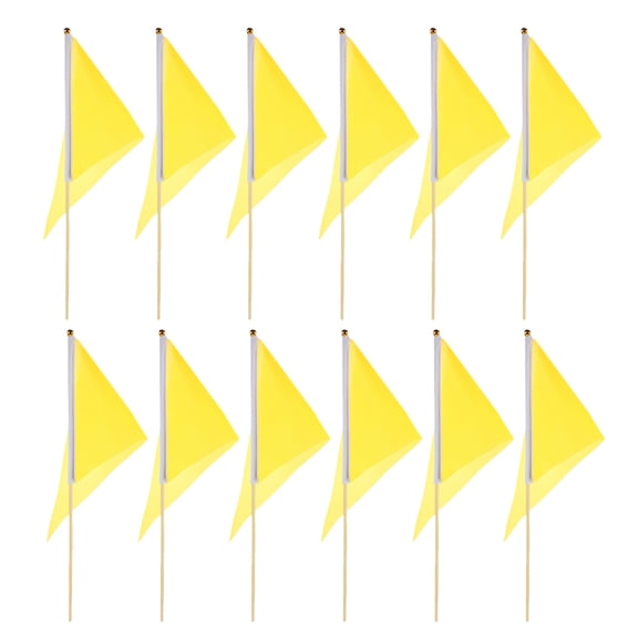 LOLIPPYY Construction Marker Flags Yellow Weather Resistant Durable Polyester