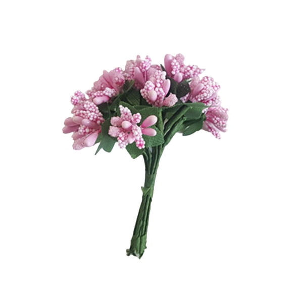 LOLIPPYY 12Pcs Pink Fake Cherries for Decoration Lifelike Realistic Wedding Decor