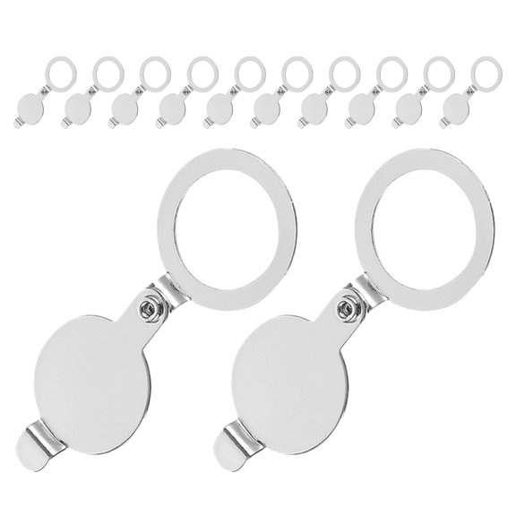 LOLIPPYY 12Pcs Plated Silver Copper Door Viewer Covers for Home Privacy and Peephole Protection