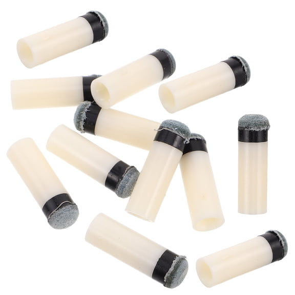 LOLIPPYY 12Pcs Pool Stick Tip Replacement Kit Screw in Pool Cue Accessories Reliable Billiard Supplies