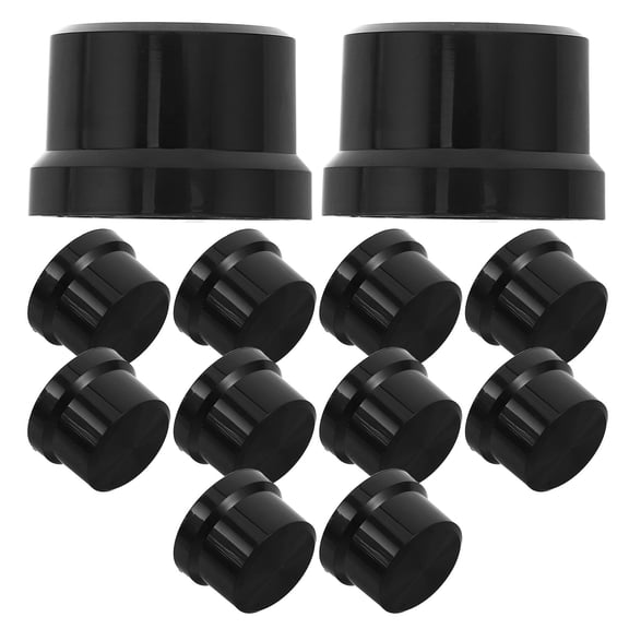 LOLIPPYY 12Pcs Potentiometer Volume Control Knobs Black Plastic Replacement for Mixer