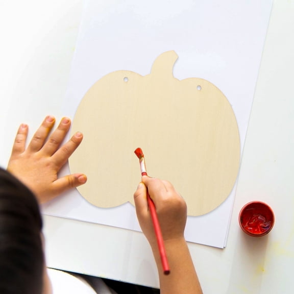 LOLIPPYY 12Pcs Wood Decoration  Unfinished Wood Pumpkin Shapes Wall Decor for Families