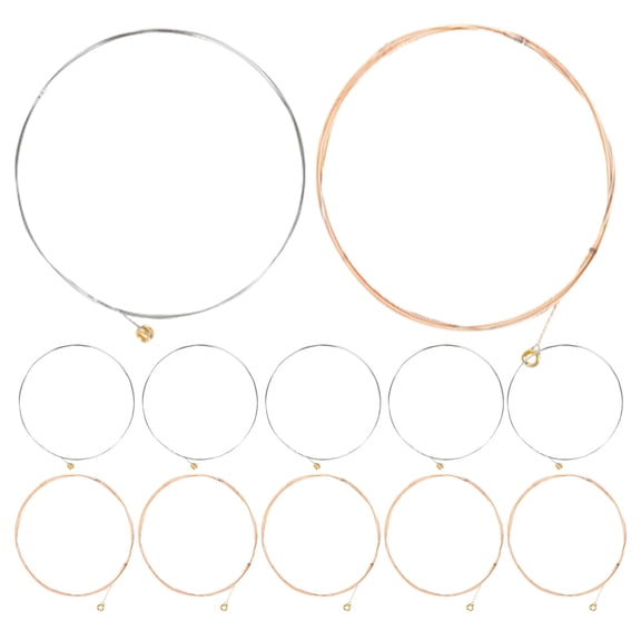 LOLIPPYY 12Pcs Replacement Guitar Strings Guitar String Set for Guitarists Music Practice