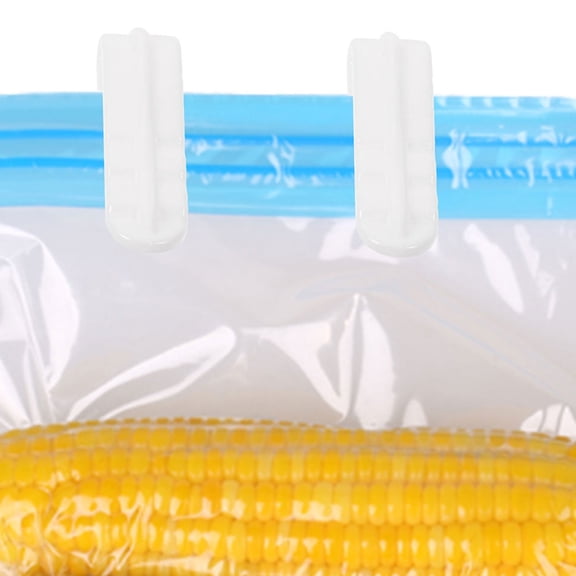 LOLIPPYY 12Pcs Reusable Bag Sealer Clips with Slide Grip for Kitchen and Closet Storage Organization