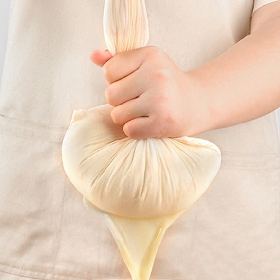 LOLIPPYY 12Pcs Reusable Cotton Fabric Cheesecloth for Kitchen Food and Tofu Straining White Cloth