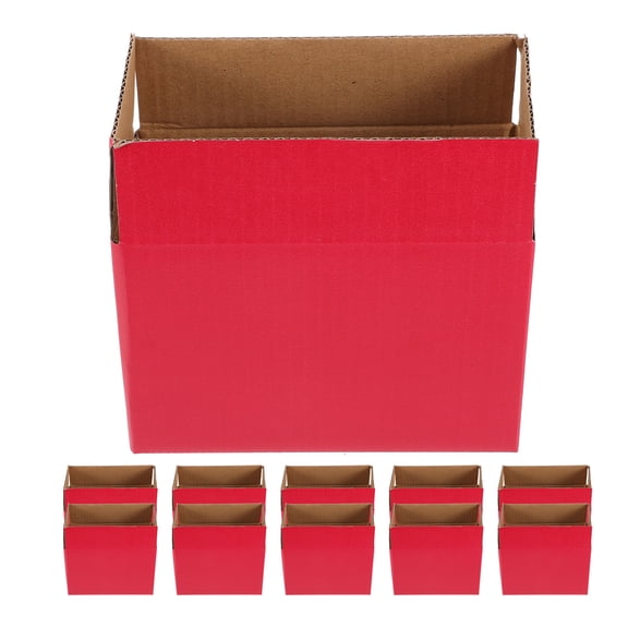 LOLIPPYY 12Pcs Small Present Box Red Paper for Summer Event